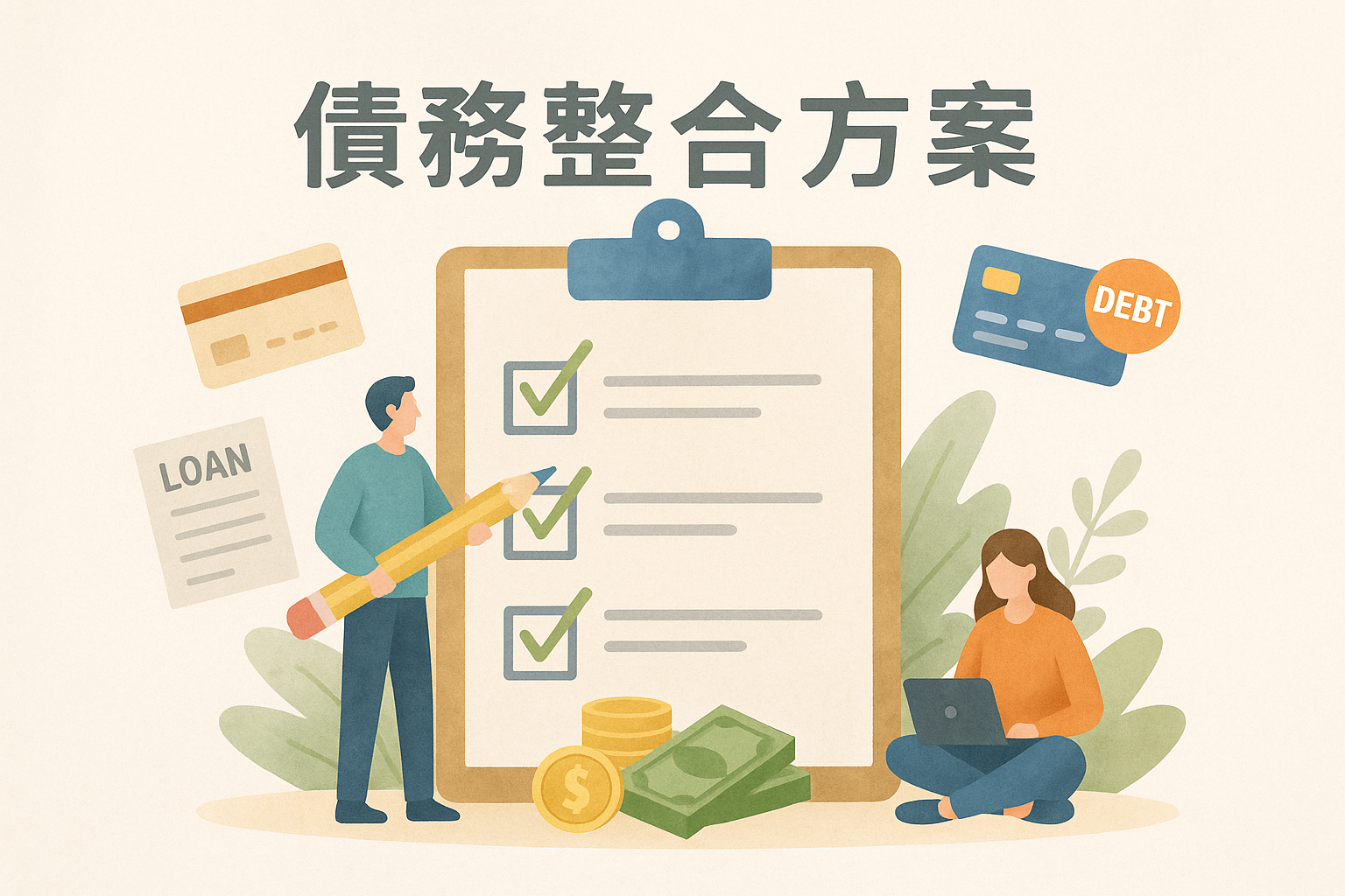 債務整合、債務整合推薦、整合負債、信貸整合、降低利率